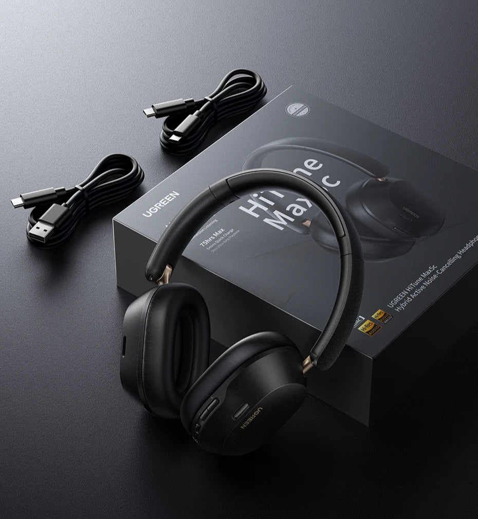 Headphones UGREEN Choice – Áudio Espacial, ANC, Bluetooth 5.4, Hi-Res Headphones UGREEN Choice – Áudio Espacial, ANC, Bluetooth 5.4, Hi-Res